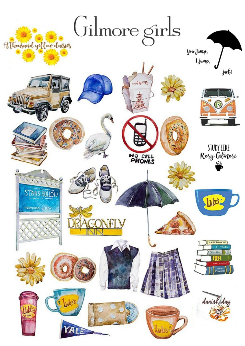 Gilmore Girls JPG Waterslide Printable
